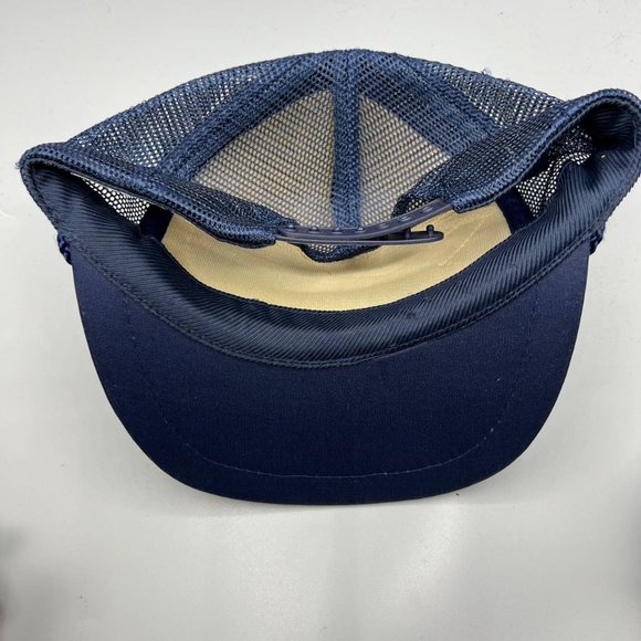 Kennedy Space Center NASA Trucker Hat USA Snap back Cap Navy Blue Men - Picture 4 of 8